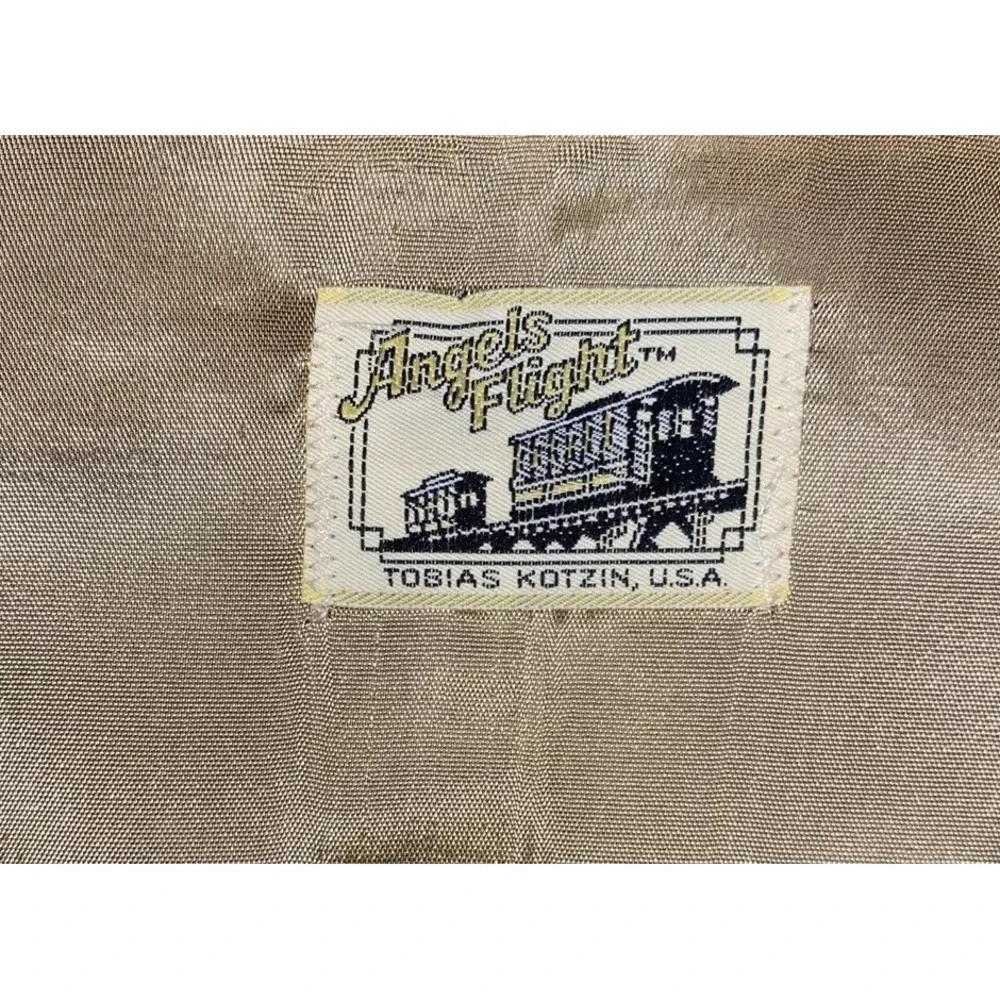 Angels Flight Men's 5 Button Beige‎ Vest Front Pockets Size 42